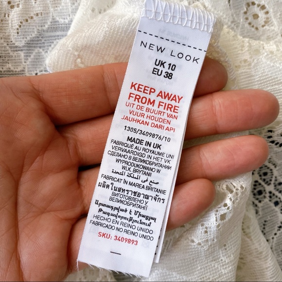 🐚 NEW LOOK IVORY LACE BEACH COVERUP! - Picture 8 of 9